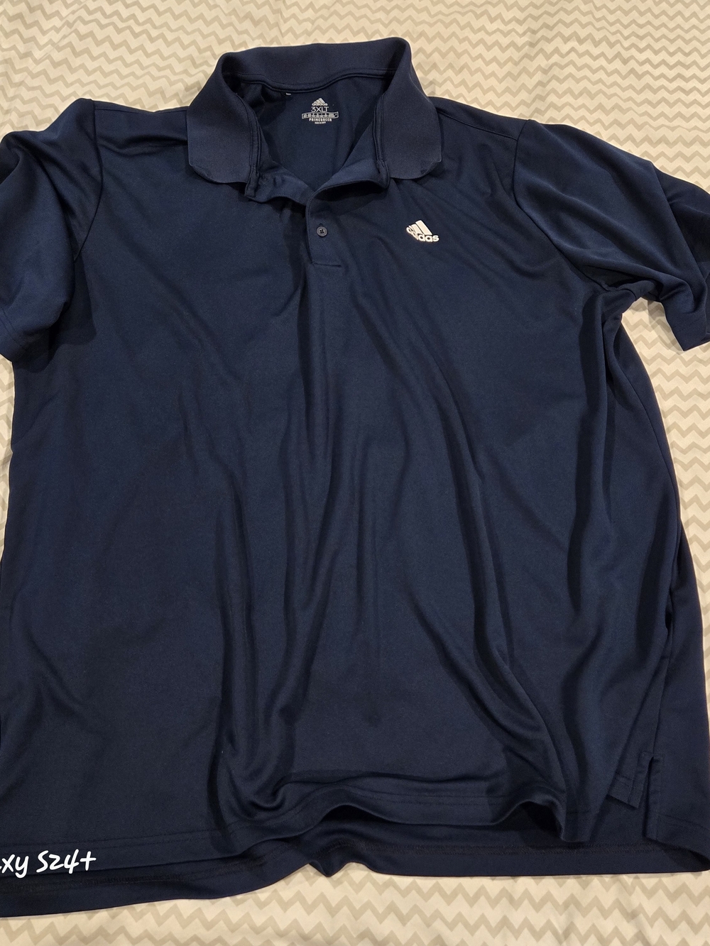 adidas Men's Dark Blue Polo Shirt